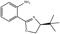 Benzenamine, 2-[(4S)-4-(1,1-dimethylethyl)-4,5-dihydro-2-oxazolyl]- 구조식 이미지