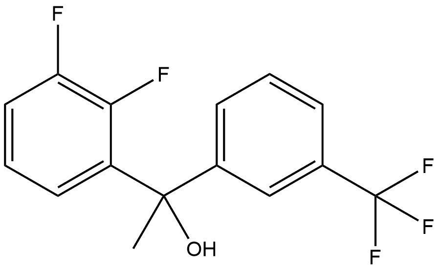 2,3-Difluoro-α-methyl-α-[3-(trifluoromethyl)phenyl]benzenemethanol Structure