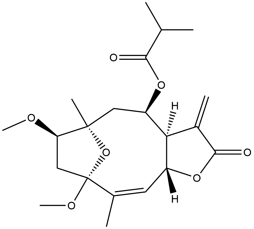 1β-Methoxydiversifolin 3-O-methyl ether 구조식 이미지