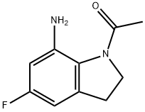 1-(7-amino-5-fluoro-indolin-1-yl)ethanone Structure