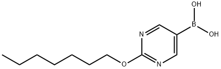 Boronic acid, [2-(heptyloxy)-5-pyrimidinyl]- (9CI) Structure