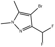 4-bromo-3-(difluoromethyl)-1,5-dimethyl-1H-pyraz ole Structure