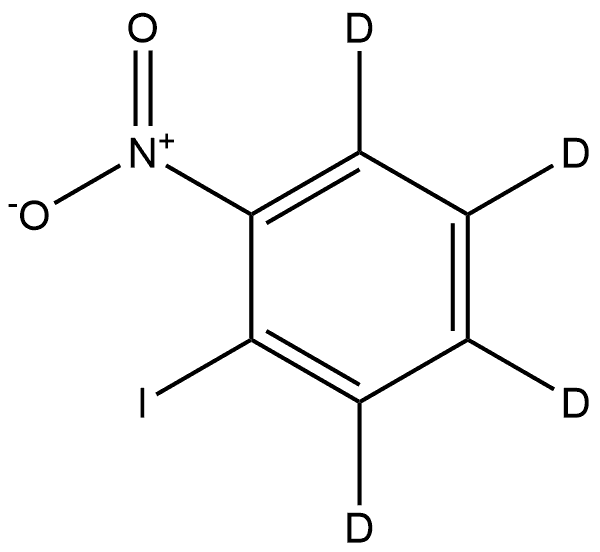 5-Iodo-6-nitrobenzene-1,2,3,4-d4 Structure