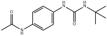 Acetamide, N-[4-[[[(1,1-dimethylethyl)amino]carbonyl]amino]phenyl]- 구조식 이미지