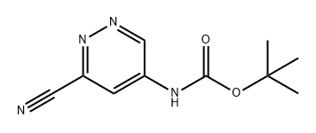 Carbamic acid, N-(6-cyano-4-pyridazinyl)-, 1,1-dimethylethyl ester Structure