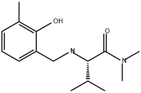 Butanamide, 2-[[(2-hydroxy-3-methylphenyl)methyl]amino]-N,N,3-trimethyl-, (2S)- Structure