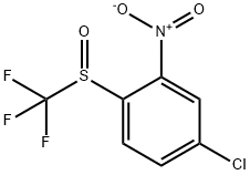 Benzene, 4-chloro-2-nitro-1-[(trifluoromethyl)sulfinyl]- Structure