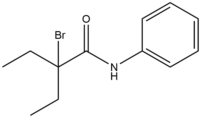 2-Bromo-2-ethyl-N-phenylbutanamide Structure