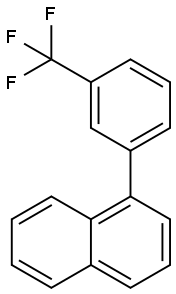 1-(3-(Trifluoromethyl)phenyl)naphthalene 구조식 이미지