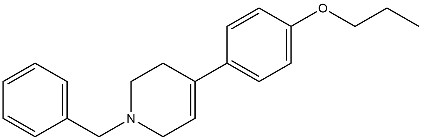 1,2,3,6-Tetrahydro-1-(phenylmethyl)-4-(4-propoxyphenyl)pyridine Structure