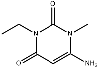 2,4(1H,3H)-Pyrimidinedione, 6-amino-3-ethyl-1-methyl- Structure