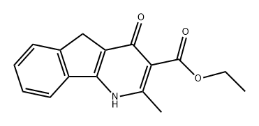 1H-Indeno[1,2-b]pyridine-3-carboxylic acid, 4,5-dihydro-2-methyl-4-oxo-, ethyl ester Structure