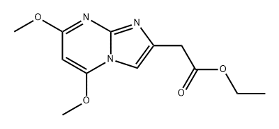 Imidazo[1,2-a]pyrimidine-2-acetic acid, 5,7-dimethoxy-, ethyl ester Structure