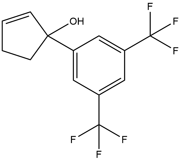 1-[3,5-Bis(trifluoromethyl)phenyl]-2-cyclopenten-1-ol Structure