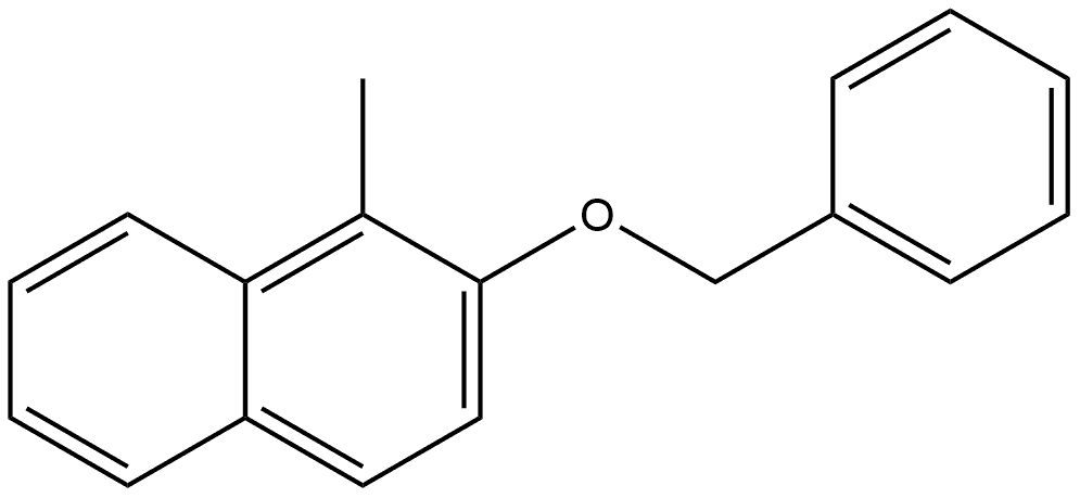 1-Methyl-2-(phenylmethoxy)naphthalene Structure