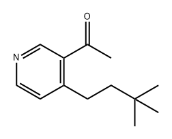 Ethanone, 1-[4-(3,3-dimethylbutyl)-3-pyridinyl]- Structure