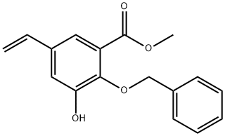 2-Benzyloxy-3-hydroxy-5-vinyl-benzoic acid methyl ester Structure