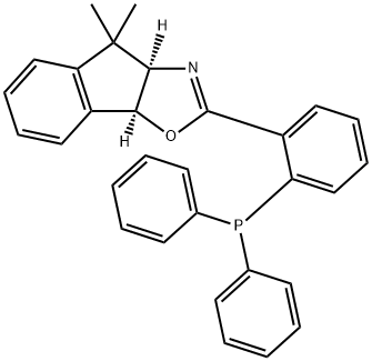 4H-Indeno[2,1-d]oxazole, 2-[2-(diphenylphosphino)phenyl]-3a,8b-dihydro-4,4-dimethyl-, (3aR,8bS)- 구조식 이미지