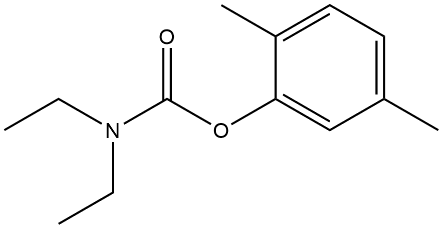 2,5-Dimethylphenyl N,N-diethylcarbamate Structure