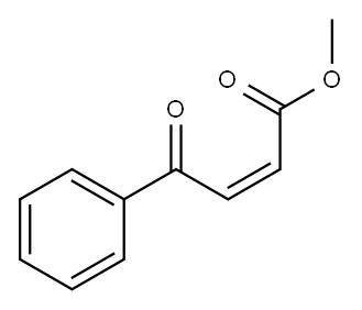 2-Butenoic acid, 4-oxo-4-phenyl-, methyl ester, (2Z)- Structure