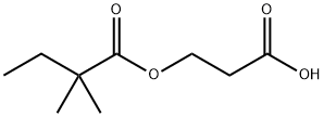 Butanoic acid, 2,2-dimethyl-, 2-carboxyethyl ester 구조식 이미지