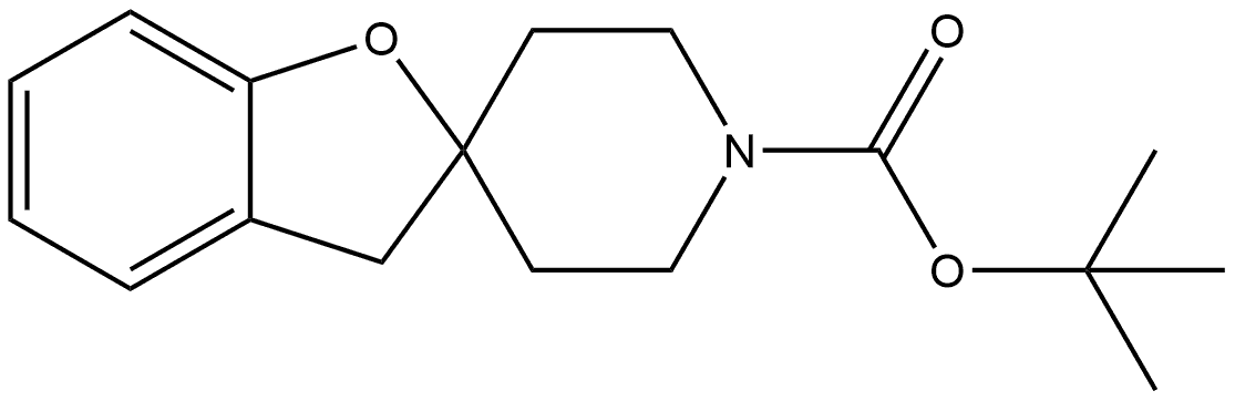 Spiro[benzofuran-2(3H),4'-piperidine]-1'-carboxylic acid, 1,1-dimethylethyl ester Structure