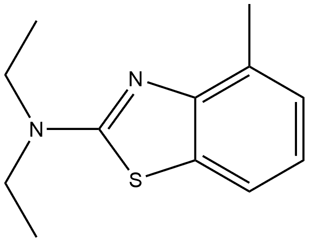 N,N-Diethyl-4-methyl-2-benzothiazolamine Structure