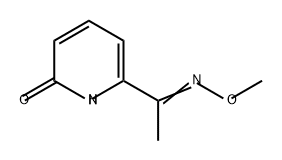 2(1H)-Pyridinone, 6-[1-(methoxyimino)ethyl]- Structure