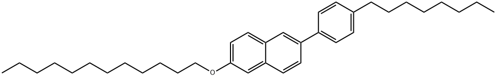 Naphthalene, 2-(dodecyloxy)-6-(4-octylphenyl)- Structure