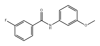 Benzamide, 3-fluoro-N-(3-methoxyphenyl)- Structure