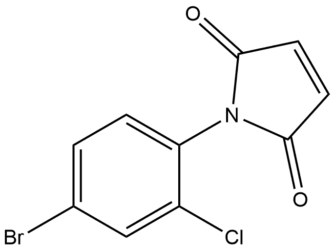 1-(4-Bromo-2-chlorophenyl)-1H-pyrrole-2,5-dione Structure