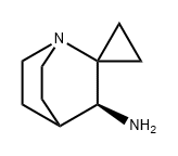 Spiro[1-azabicyclo[2.2.2]octane-2,1'-cyclopropan]-3-amine, (3S)- Structure