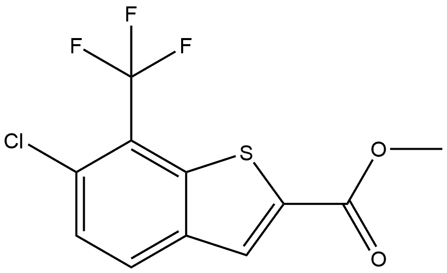 methyl 6-chloro-7-(trifluoromethyl)benzo[b]thiophene-2-carboxylate Structure