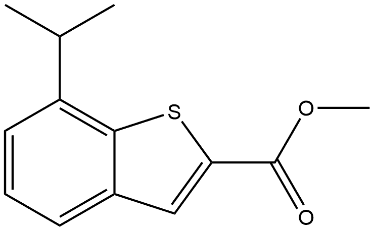 methyl 7-(prop-1-an-2-yl)benzo[b]thiophene-2-carboxylate Structure