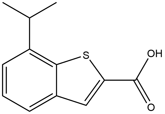 7-isopropylbenzo[b]thiophene-2-carboxylic acid Structure