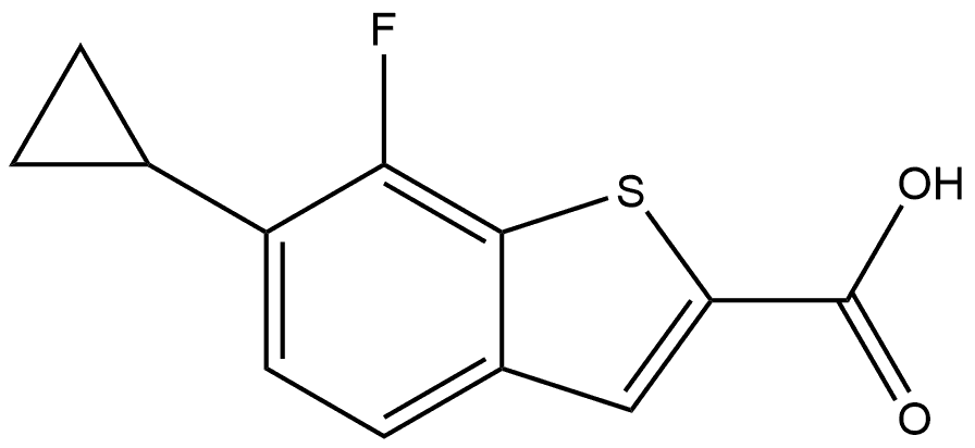 6-cyclopropyl-7-fluorobenzo[b]thiophene-2-carboxylic acid Structure