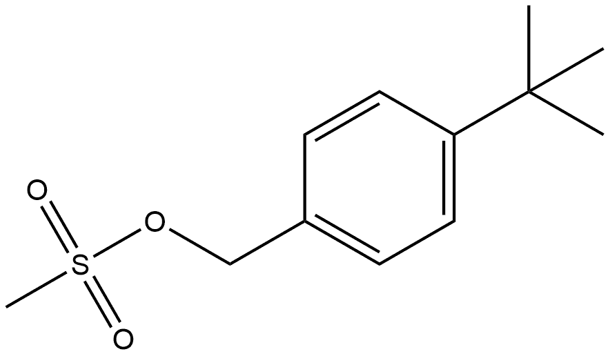 Benzenemethanol, 4-(1,1-dimethylethyl)-, 1-methanesulfonate Structure