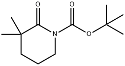 1-Piperidinecarboxylic acid, 3,3-dimethyl-2-oxo-, 1,1-dimethylethyl ester Structure