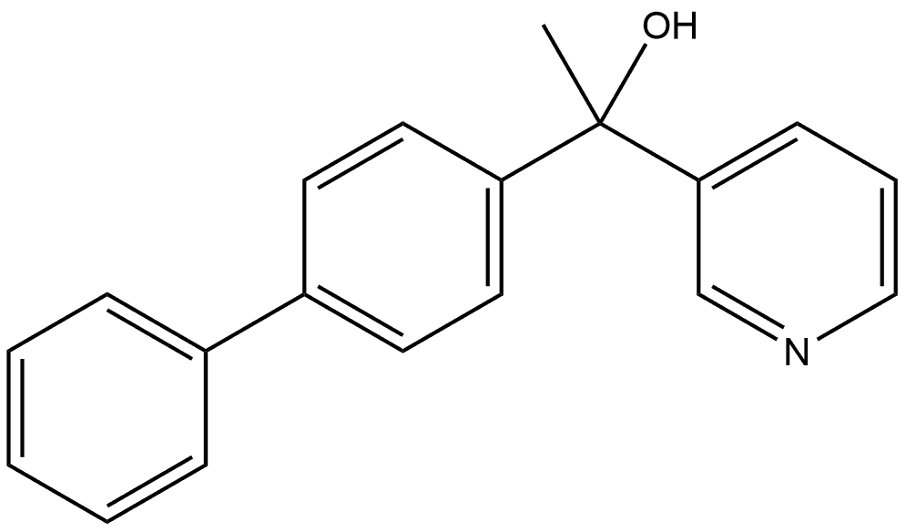 α-[1,1'-Biphenyl]-4-yl-α-methyl-3-pyridinemethanol Structure