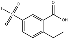 2-Ethyl-5-(fluorosulfonyl)benzoic acid 구조식 이미지
