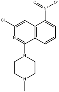 3-Chloro-1-(4-methylpiperazin-1-yl)-5-nitroisoquinoline Structure