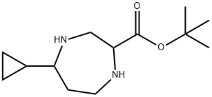 tert-Butyl 5-cyclopropyl-1,4-diazepane-2-carboxylate Structure
