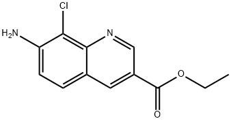 Ethyl 7-amino-8-chloroquinoline-3-carboxylate Structure