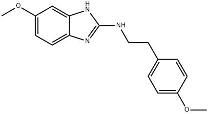 5-Methoxy-N-(4-methoxyphenethyl)-1H-benzo[d]imidazol-2-amine Structure