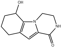 Pyrazino[1,2-a]indol-1(2H)-one, 3,4,6,7,8,9-hexahydro-6-hydroxy- Structure