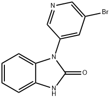 1-(5-Bromopyridin-3-yl)-1H-benzo[d]imidazol-2(3H)-one 구조식 이미지