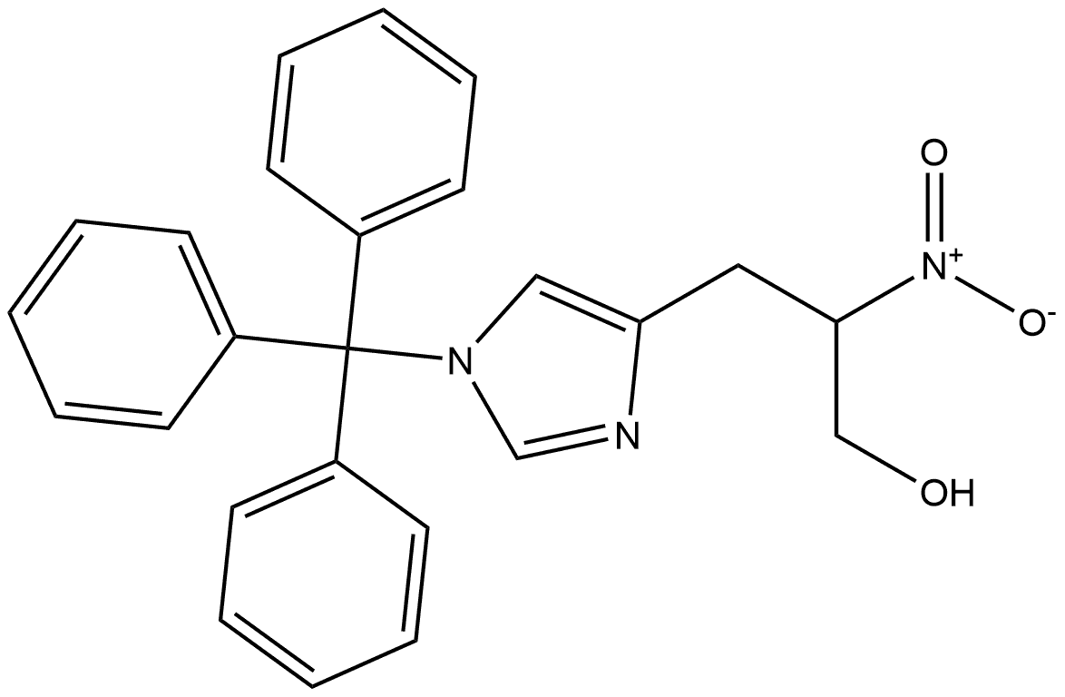 2-Nitro-3-(1-trityl-1H-imidazol-4-yl)propan-1-ol 구조식 이미지