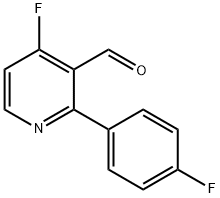 4-Fluoro-2-(4-fluorophenyl)nicotinaldehyde 구조식 이미지