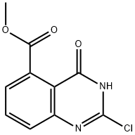 Methyl 2-chloro-4-oxo-3,4-dihydroquinazoline-5-carboxylate 구조식 이미지