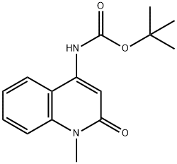 tert-Butyl (1-methyl-2-oxo-1,2-dihydroquinolin-4-yl)carbamate Structure